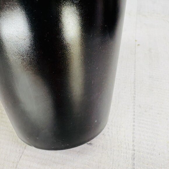 Stone + Lain CELINA Matte Black Modern Coupe 12oz Stoneware Cups Mugs Set of 4 - Picture 15 of 16